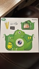 Kids Digital Camera for Toddler Girls Boys Aged 3-9, 32MP 3-9 yrs Green Dino