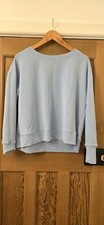 Sweaty Betty Women's Sweatshirt Size Small Light Blue Long Sleeve