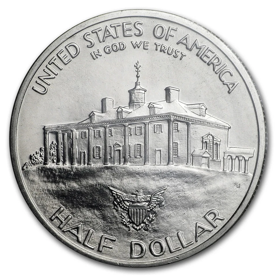 1982-D George Washington 1/2 Dollar 90% Silver Commemorative BU (Box & COA) - Image 2 of 4