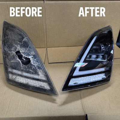 2018-2024 Volvo VNL Aftermarket Glass For A Headlight RH SIDE