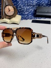 CAZAL Retro Aviator Sunglasses Tortoise Gold Frame Brown Gradient Lens