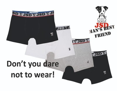 JSD Men 4 Pairs Boxers Pack  Shorts Soft Elasticated Cotton Trunks Underwear