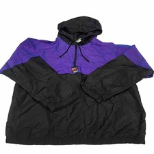 VTG Surf Style Jacket Purple Iridescent Pullover Windbreaker, one size fits all