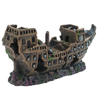 Hobby Mayflower Schiffswrack Dekoration für Aquarium Terrarium Deko Versteck