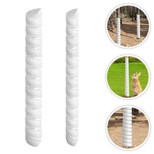 2 Pcs Plastic Tree Trunk Protectors Tree Bark Wraps Outdoor Gardening Supplies