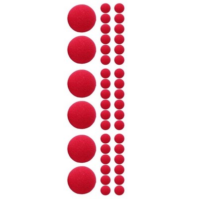 3 Count Clown Nose Sponge Ball Miss Work Red Clowns Balls Party Decoration