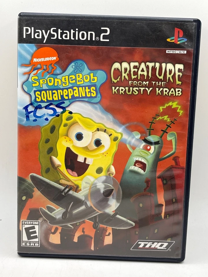 Spongebob Squarepants Creature from the Krusty Krab Sony PlayStation 2 PS2 Game - Bild 2 von 4