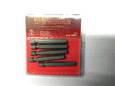EGA Master 55941. 1/4'' Sechskant Bit - 5 Stück NEU 