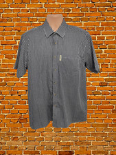 BNWOT MENS RYDALE SHIRT NAVY  WHITE CHECKED CHECK LARGE POCKET FRONT BUTTON