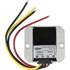 HQRP DC-DC Step Down Converter 24V to 12V 10A 120W Power Adapter Regulator