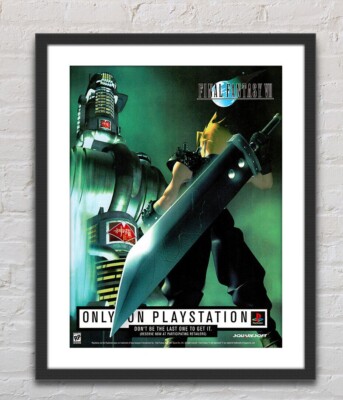 Final Fantasy VII Cloud Playstation PS1 Glossy Promo Poster Print Unframed G0498