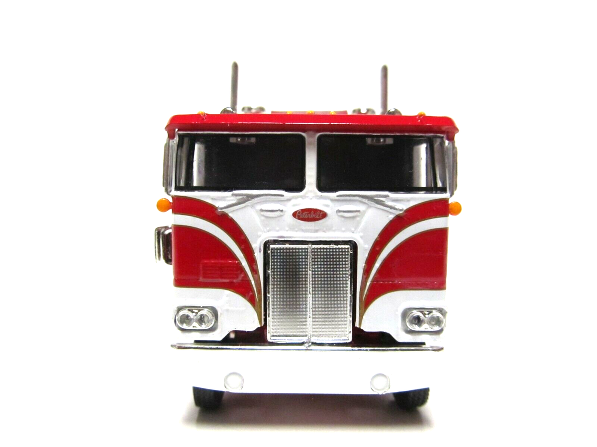 DCP 1/64 SCALE PETERBILT 352 CABOVER, RED & WHITE, RED FRAME DCP 1/64 SCALE PETERBILT 352 CABOVER, RED & WHITE, RED FRAME