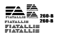 Allis Fiat 260b Motor Scraper Decal Set Tractor Stickers 3m 260 B Fiatallis