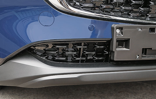 Kit de cubierta de panel de parrilla de parachoques delantero negro brillante para Mazda CX-5 2022-2024 - Imagen 9 de 10