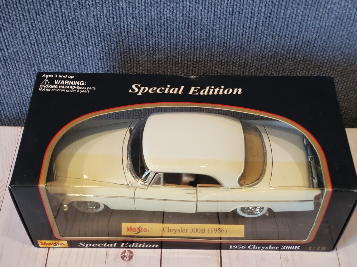 Chrysler - マイスト　クライスラー300B 1/18 Maisto 1956 Chrysler 300B. 1:18 scale. White. Special