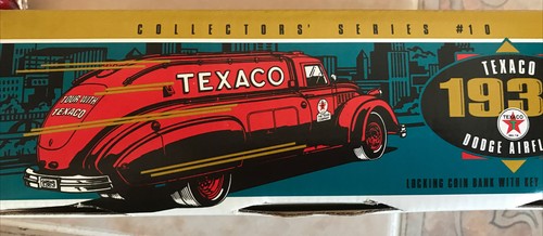 Texaco 1939 Dodge Airflow Fuel Truck Money Bank Die Cast Metal #9500 #10 1993 - Picture 5 of 10