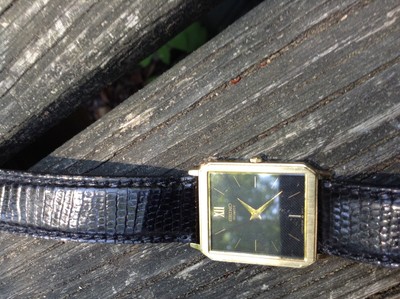 MEN'S SEIKO 5P30-5A09 BLACK/GOLD QUARTZ WATCH NICE INTERNATIONAL SALE | eBay