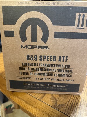 Mopar Chrysler Dodge Ram 8/9 Speed OEM Case ATF 68218925AB ZF Transmissions 6 QT
