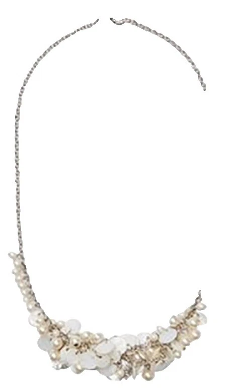 Ann Taylor 白色时尚项链和吊坠