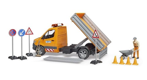 BRUDER - Mercedes Benz Sprinter Municipal Truck with Driver and Accessory... - Picture 2 of 5