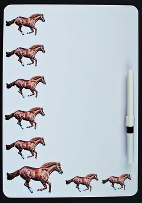 Laufendes Pferd Memoboard - Pferdegeschenk - Pferdegeschenke Pferde HO6-M
