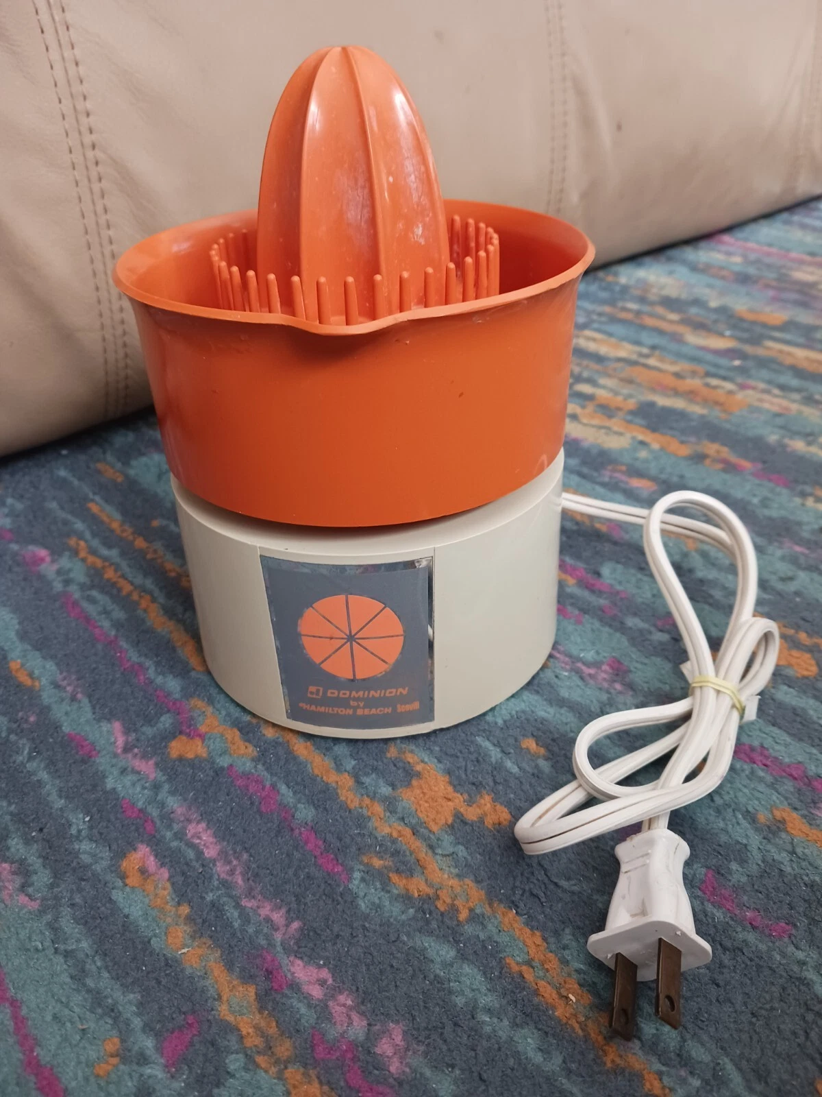 Vtg Domimion Hamilton Beach Scovill Electric Citrus Orange Press Juicer- Tested