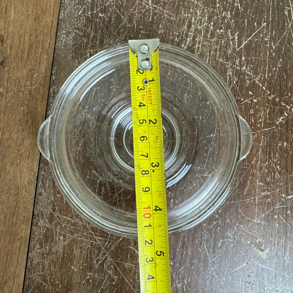 Pyrex Vintage 7756-C C-7 Clear Glass Replacement Lid - Image 3 of 4