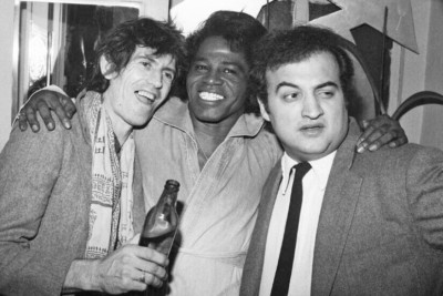 Sänger James Brown mit JOHN BELUSHI, KEITH RICHARDS STUDIO 54 4x6 Foto