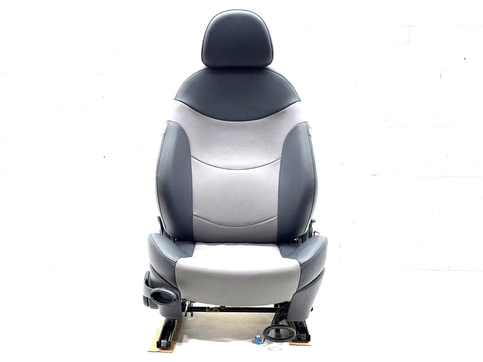 MINI COOPER S 2002-2006 PASAJERO DERECHO DELANTERO GRIS CUERO ASIENTO MANUAL TÉRMICO OE Foto 2 de 4