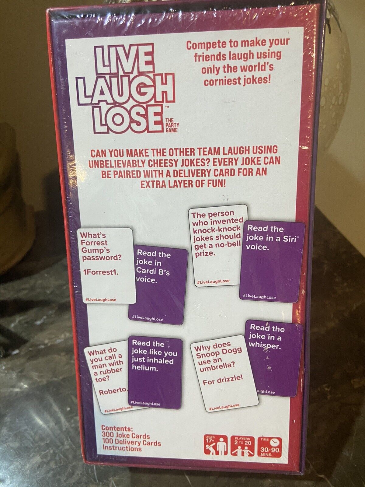 Live Laugh Lose - the Adult Party Game Where You Compete to Make Corny  Jokes Funny by What Do You Meme? 