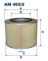 Filtron AM465/2 Luftfilter FüR Mercedes Actros Atego Axor Econic
