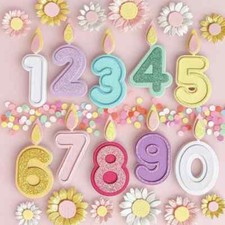 Birthday Candle Numbers Lit Metal Cutting Dies Scrapbook Decorative Card Craft