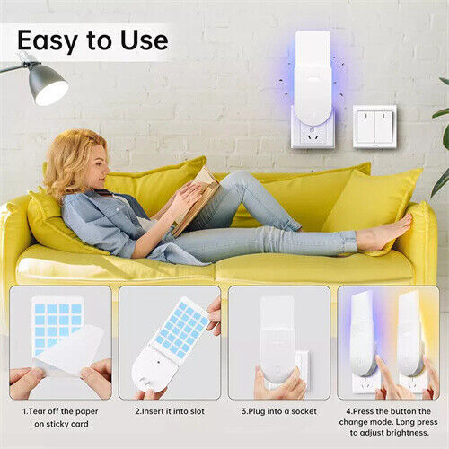 2PCS Plug-in Mosquito Killer UV Light, Killer for Mosquitos Flying Insect Trap - Picture 14 of 21
