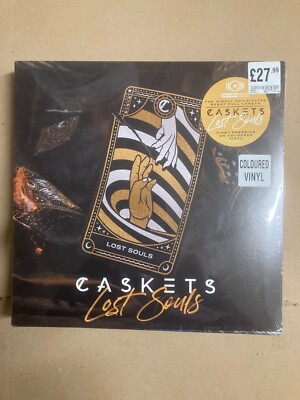 CASKETS LOST SOULS, LTD SCHWARZ GELB SPLIT VINYL LP, NEU & VERSIEGELT