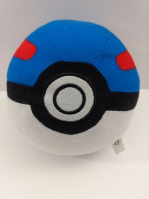 2019 Pokemon Pokeball Superball 5'' Blue Ball Plush Toy Factory Nintendo