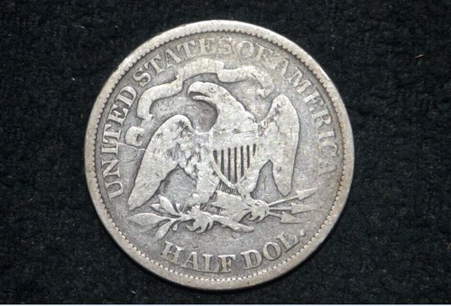 1867-P Seated Liberty Half Dollar — photo from the most recent tracked eBay sale