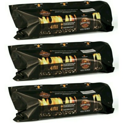  Lot of (3) Pine Mountain Java-Log Coffee  Firelog   USA SELLER 