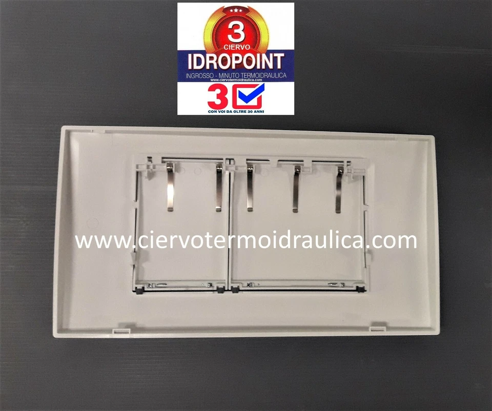 GEBERIT 115.899.KJ.1 PLACCA COMANDO TWINLINE30 - 2 PULSANTI BIANCHI BORDO CROMO - Immagine 2 di 4