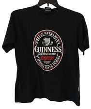 Guinness Black T-Shirt Unisex Size M Logo Graphic St. Jamess Gate Dublin I-3