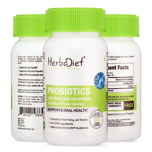 Probiotics Blend Lactobacillus Salivarius Capsules POTENT 25 Billion CFU/Gram - Picture 5 of 5