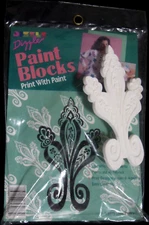 Vintage Dizzle Fabric Paint Block:   Lobe Paisley  #53073 NEW