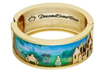 RARE Disney Couture Cinderella, ''Dreams Come True'' cuff bracelet