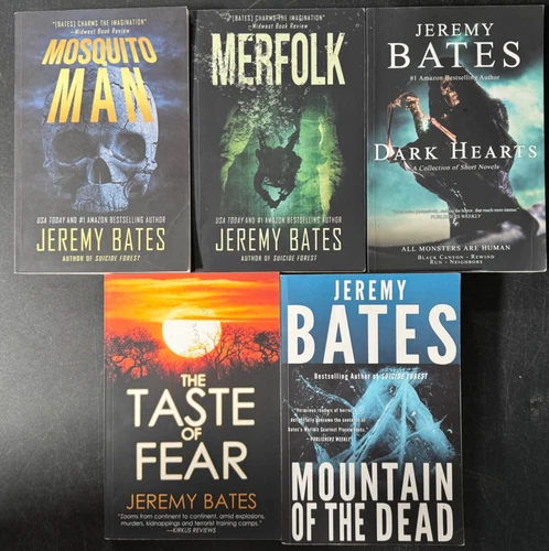 Partial Series Set JEREMY BATES Horror Novels Mosquito Man Merfolk Lot 5 Fear