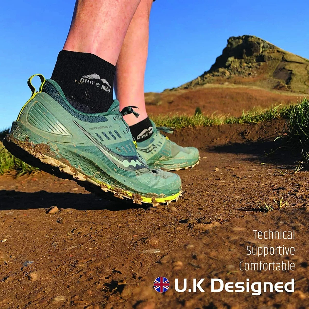 CALCETINES DE RUNNING PARA HOMBRE MUJER ACOLCHADOS TRAIL MORE MILE LONDON CHEVIOT SPORTS 5 PARES