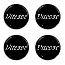Triumph Vitesse Old Script Logo Self Adhesive Set of 4 Gel Wheel Centres