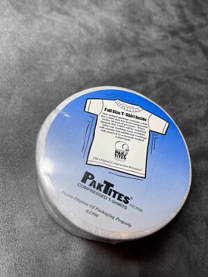 NOS Vintage 1996 PakTites Compressed Shirt Epson Printers Knoware University Win