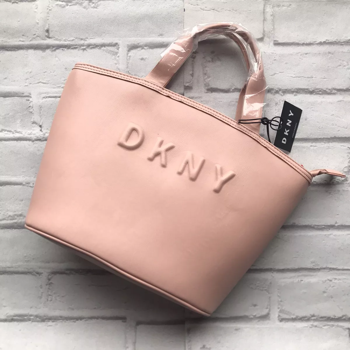 DKNY Trademark Mini Small Tote Bag Nude Pink Beige Brand New with Tags