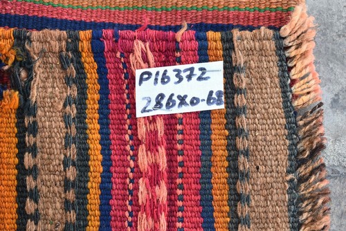 2x10 ft Vintage Afghan Tribal Kilim Rug Hand Woven Geometric Hallway Runner Rug - Picture 9 of 10