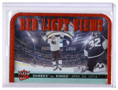 San Jose Sharks vs./Los Angeles Kings 2014-15 Ultra Red Light Views Card #RLV-5