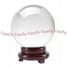 40-100mm K9 Rare Natural Clear Quartz Magic Crystal Healing Ball Sphere  Stand